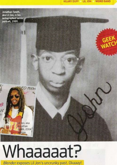Lil Jon's graduation picture 1989